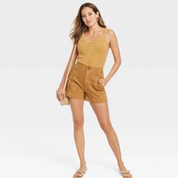 Universal Thread Slim Fit Gold Yellow Tank Top Medium NEW - Picture 6 of 6